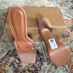 Square toe mules - wide width